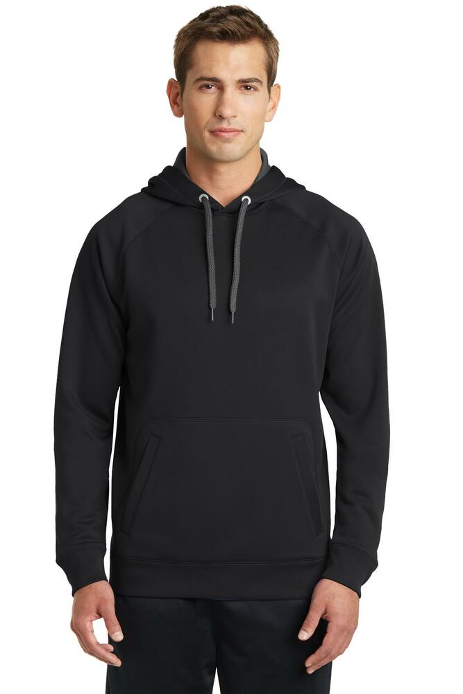 sport-tek st250 tech fleece hooded sweatshirt Front Fullsize