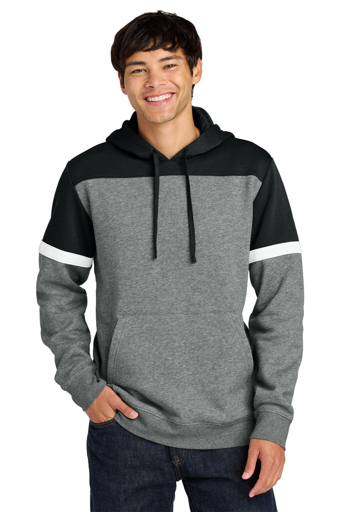 Sport-Tek STF205 Drive Fleece Colorblock Hoodie Front Fullsize"
