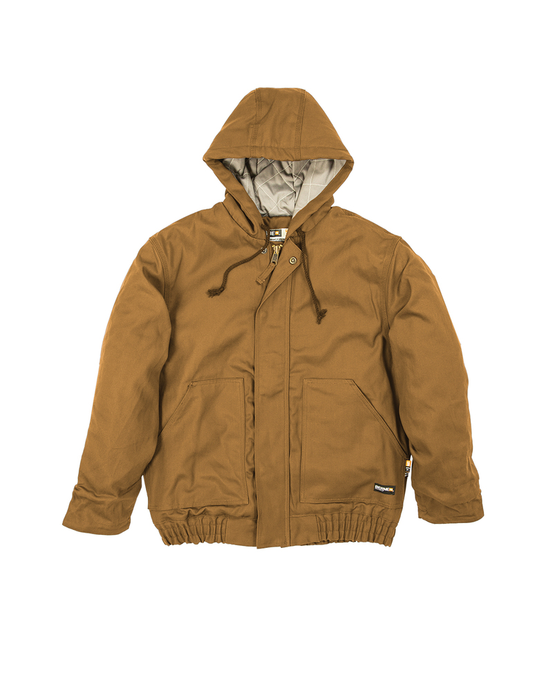 berne frhj01 men's flame-resistant hooded jacket Front Fullsize