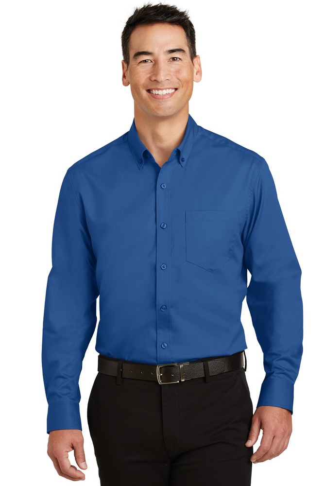 port authority ts663 tall superpro ™ twill shirt Front Fullsize