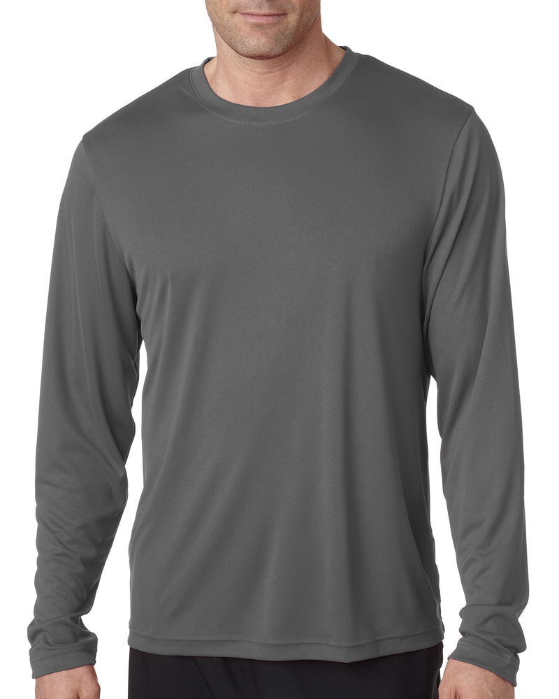 Hanes 482L Adult Cool DRI® with FreshIQ Long-Sleeve Performance T-Shirt Front Fullsize"
