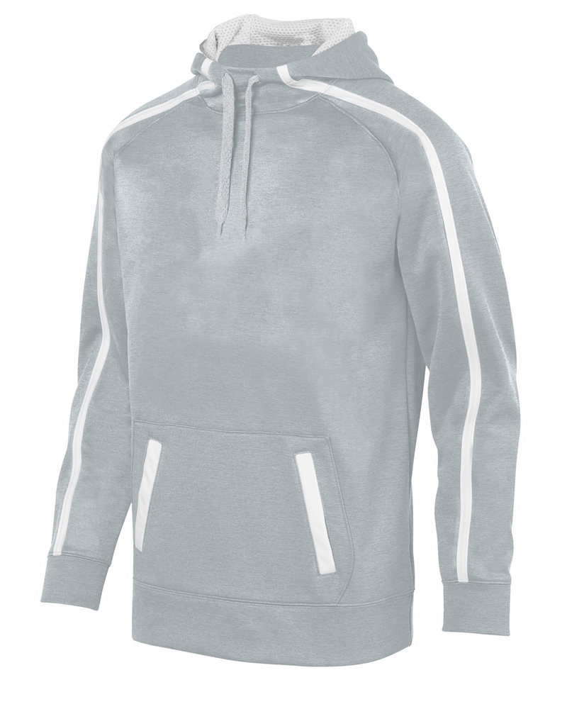 augusta sportswear 5555 youth stoked tonal heather hoodie Front Fullsize