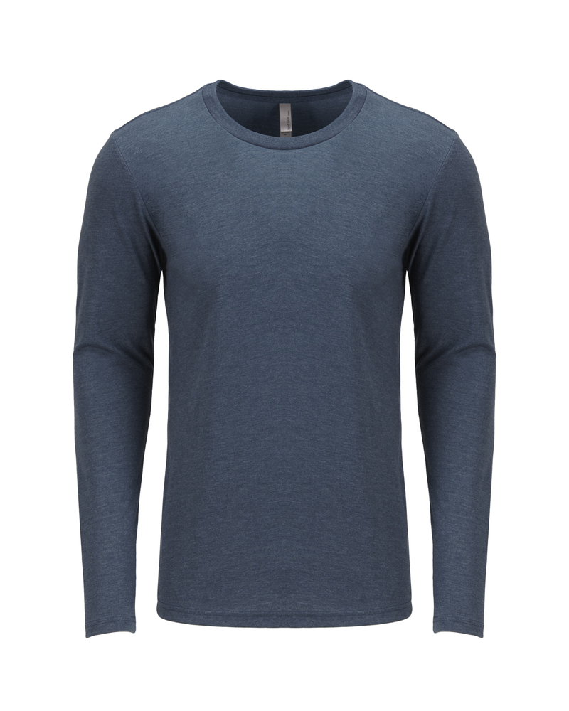 Next Level 6071 Men's Triblend Long-Sleeve Crew Front Fullsize"