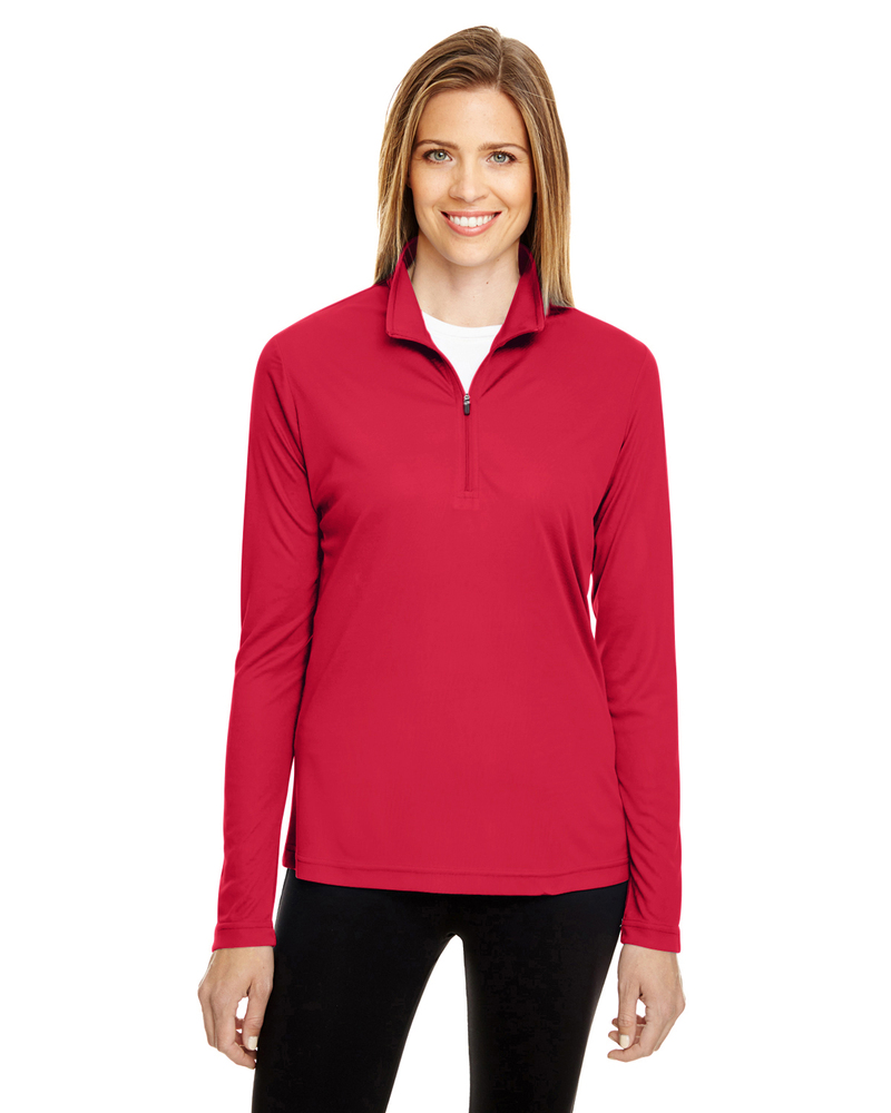 Team 365 TT31W Ladies' Zone Performance Quarter-Zip Front Fullsize"