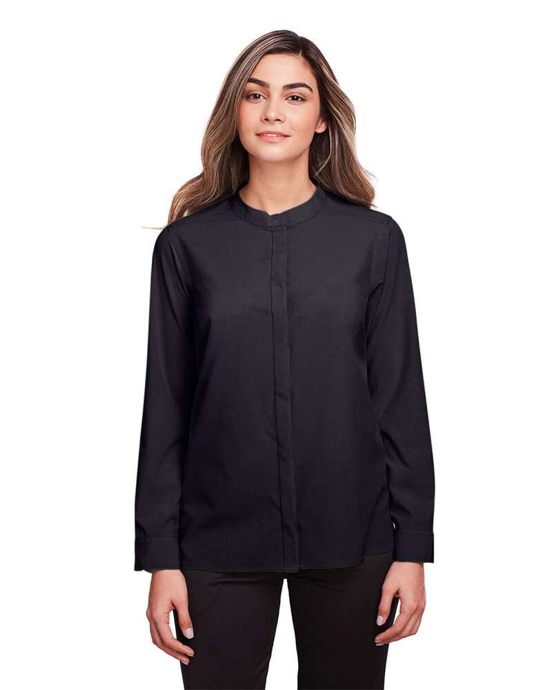 North End NE500W Women's Borough Stretch Performance Shirt Front Fullsize"