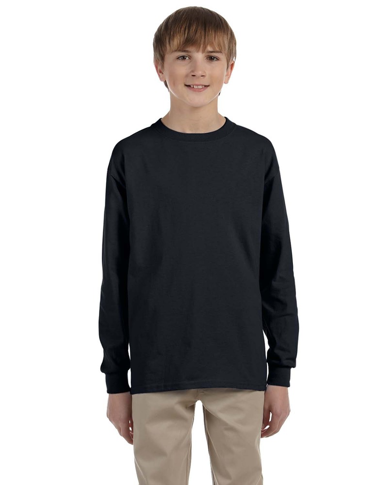 Gildan G240B Youth Ultra Cotton ® Long Sleeve T-Shirt Front Fullsize"