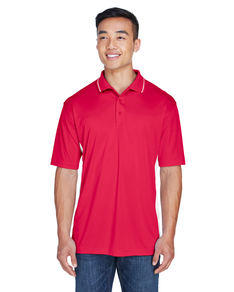 UltraClub 8406 Men's Cool & Dry Sport Two-Tone Polo Front Fullsize"