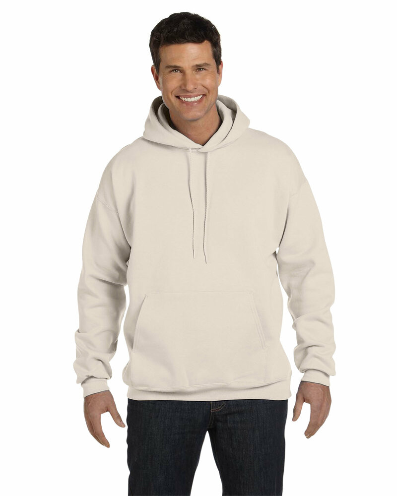 hanes f170 adult 9.7 oz. ultimate cotton® 90/10 pullover hooded sweatshirt Front Fullsize