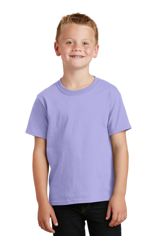 port & company pc099y youth beach wash ™ garment-dyed tee Front Fullsize