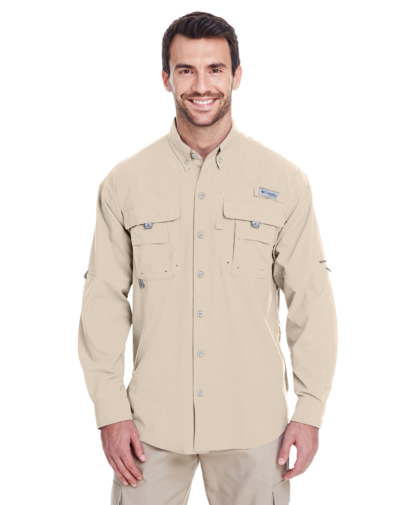 columbia 7048 men's bahama™ ii long-sleeve shirt Front Fullsize