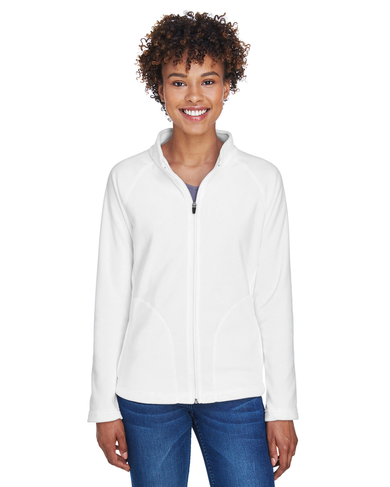 team 365 tt90w ladies' campus microfleece jacket Front Fullsize
