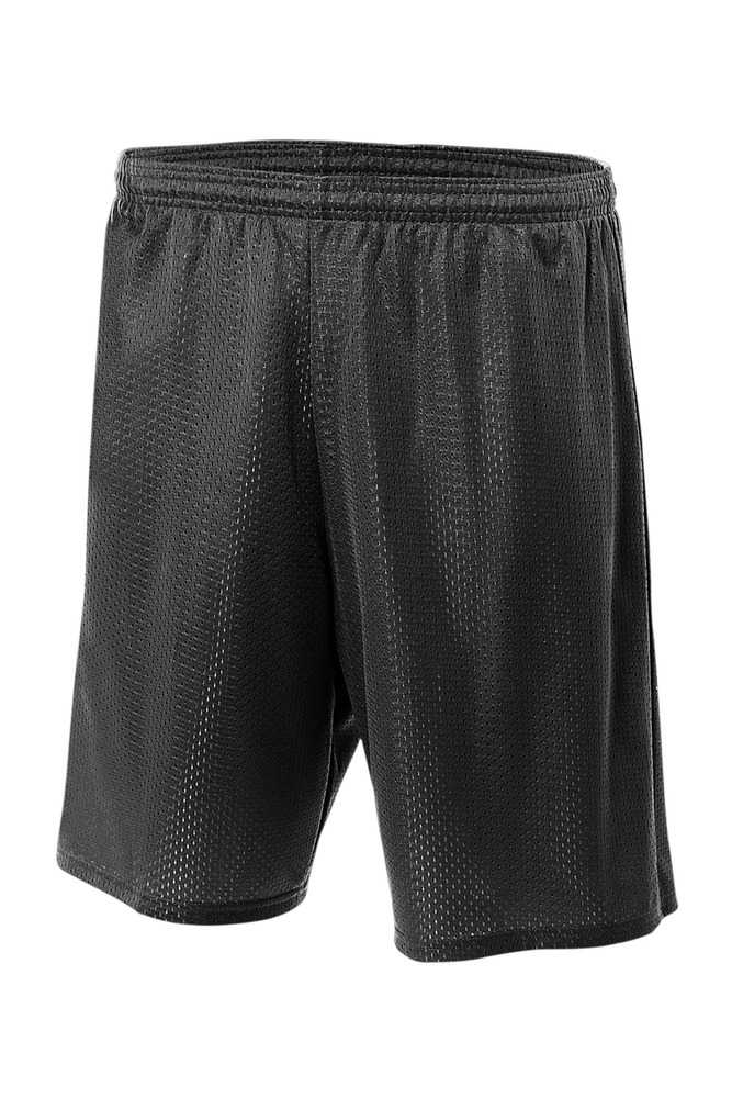 a4 nb5301 youth six inch inseam mesh short Front Fullsize