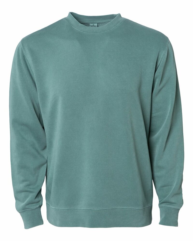 Independent Trading Co. PRM3500 Midweight Pigment-Dyed Crewneck Sweatshirt Front Fullsize"