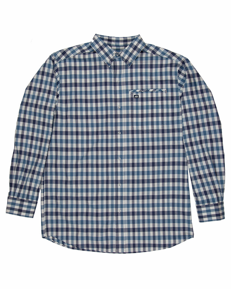 berne sh26 men's foreman flex180 button-down woven shirt Front Fullsize