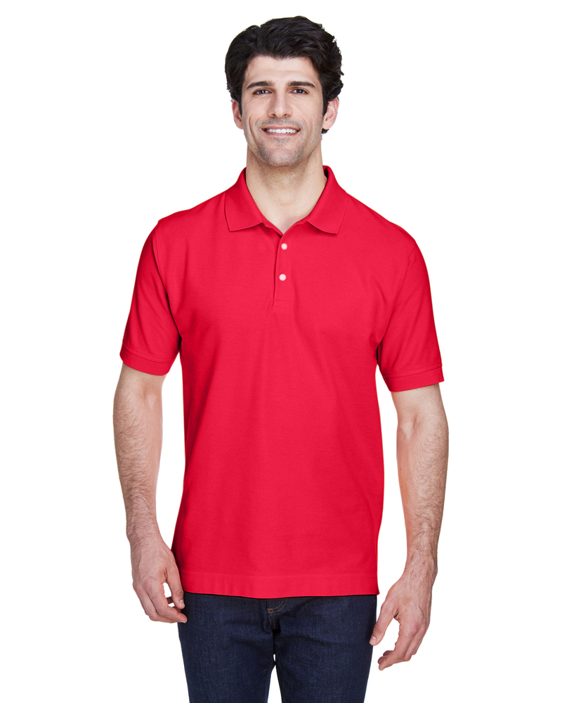 devon & jones d100 men's pima piqué short-sleeve polo Front Fullsize