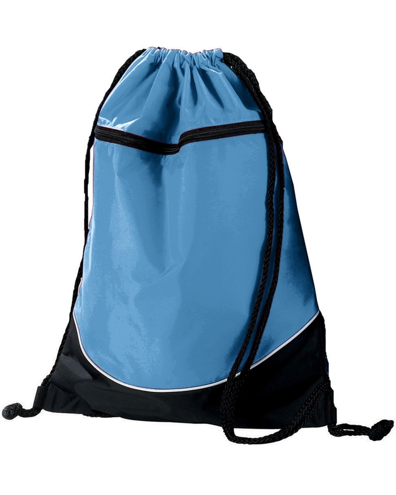 augusta sportswear 1920 tri-color drawstring backpack Front Fullsize