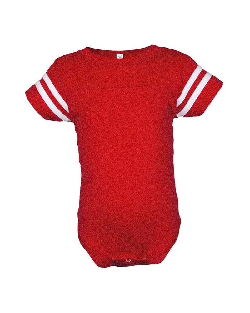 rabbit skins 4437 infant football fine jersey bodysuit Front Fullsize