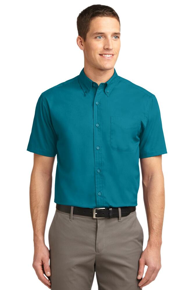 Port Authority TLS508 Tall Short Sleeve Easy Care Shirt Front Fullsize"