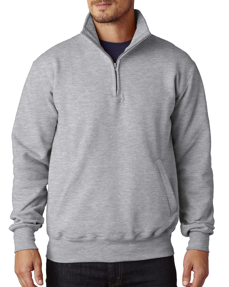 champion s400 adult 9 oz. powerblend® quarter-zip pullover Front Fullsize