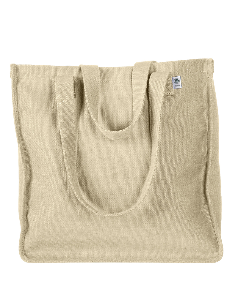 econscious ec8015 hemp market tote Front Fullsize