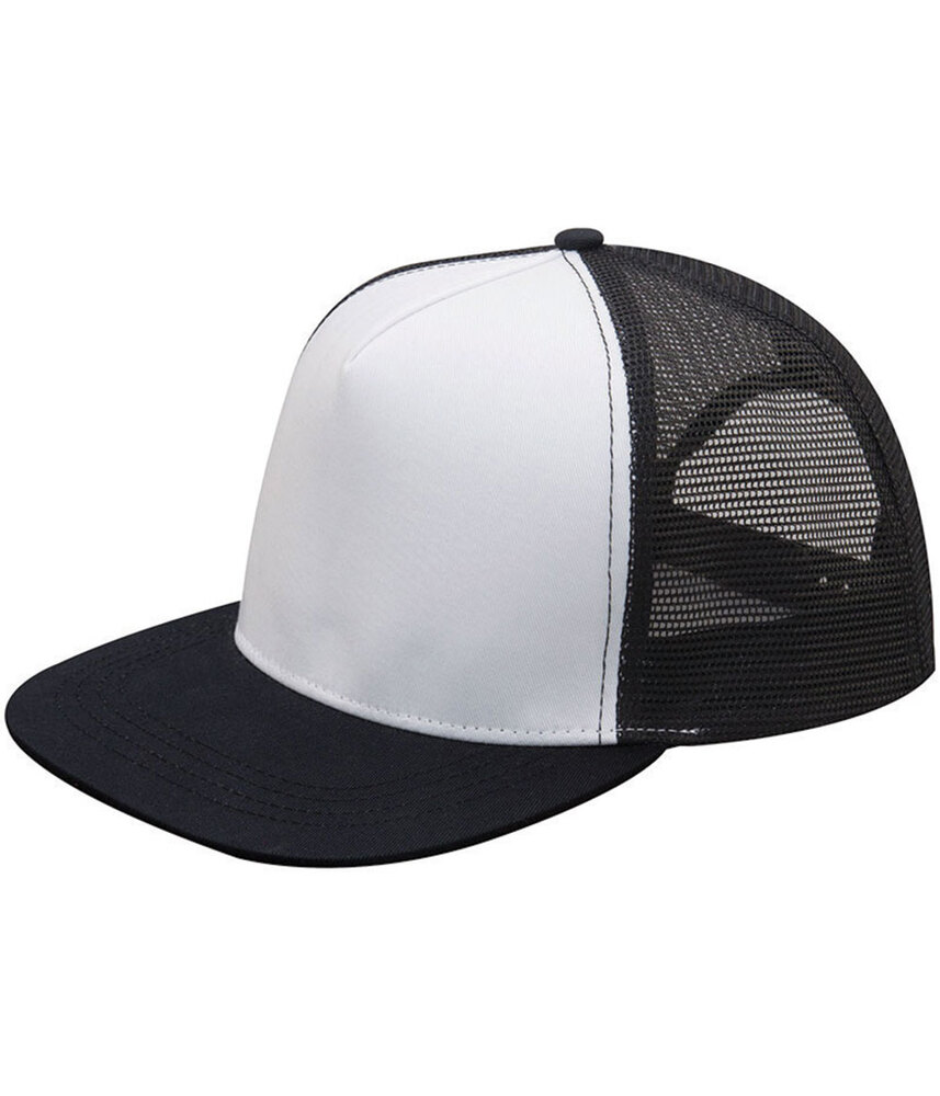 Mega Cap MC6997C Flat Bill Snapback Trucker Cap Front Fullsize"