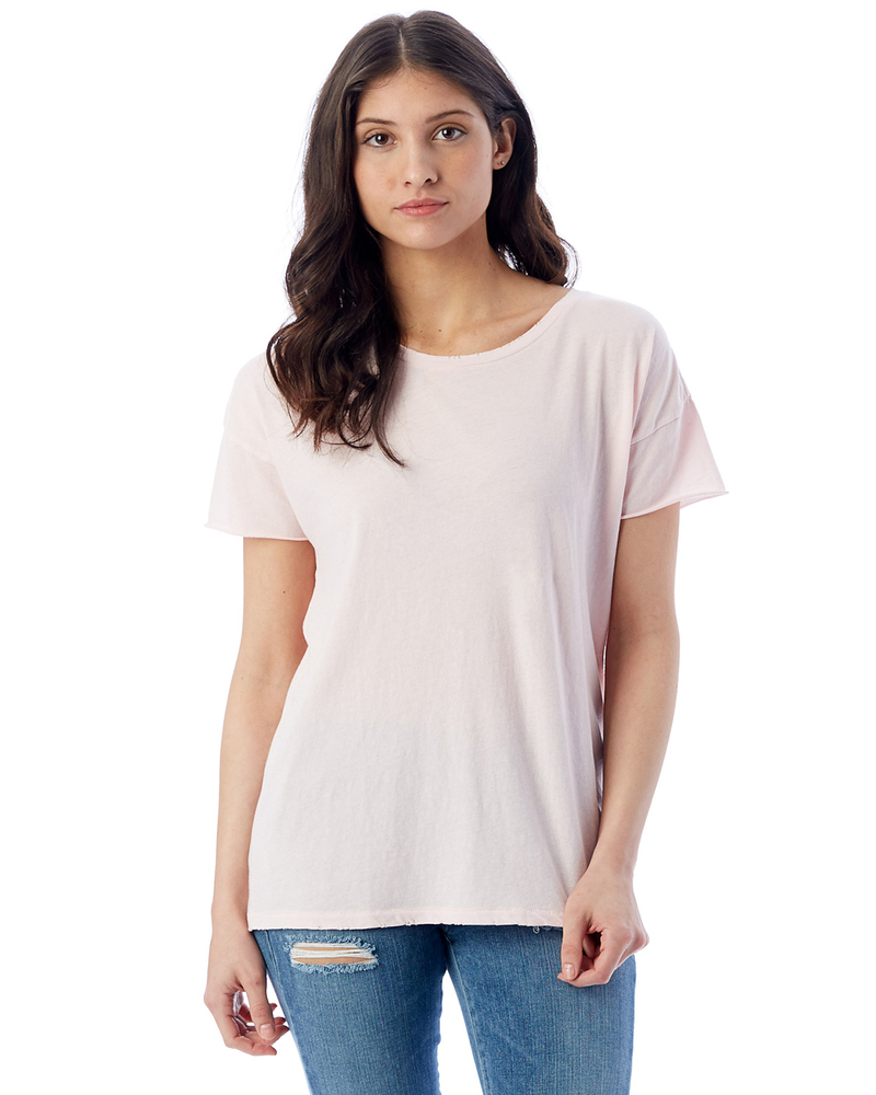 alternative 04861c1 ladies' rocker garment-dyed distressed t-shirt Front Fullsize