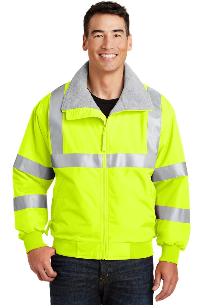 port authority srj754 enhanced visibility challenger™ jacket with reflective taping Front Fullsize