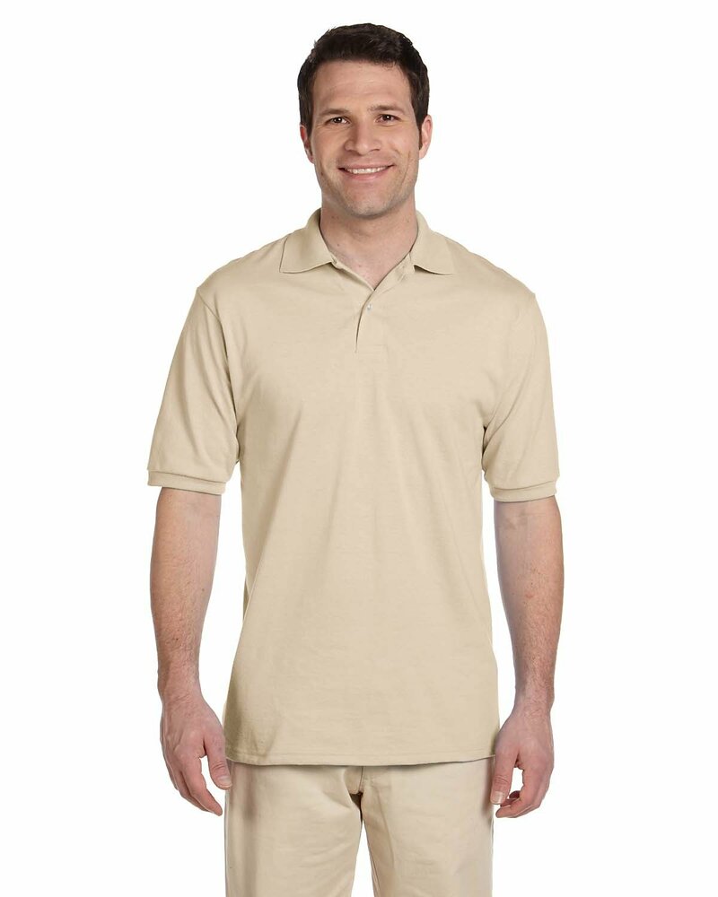 Jerzees 437 Adult SpotShield™ Jersey Polo Front Fullsize"