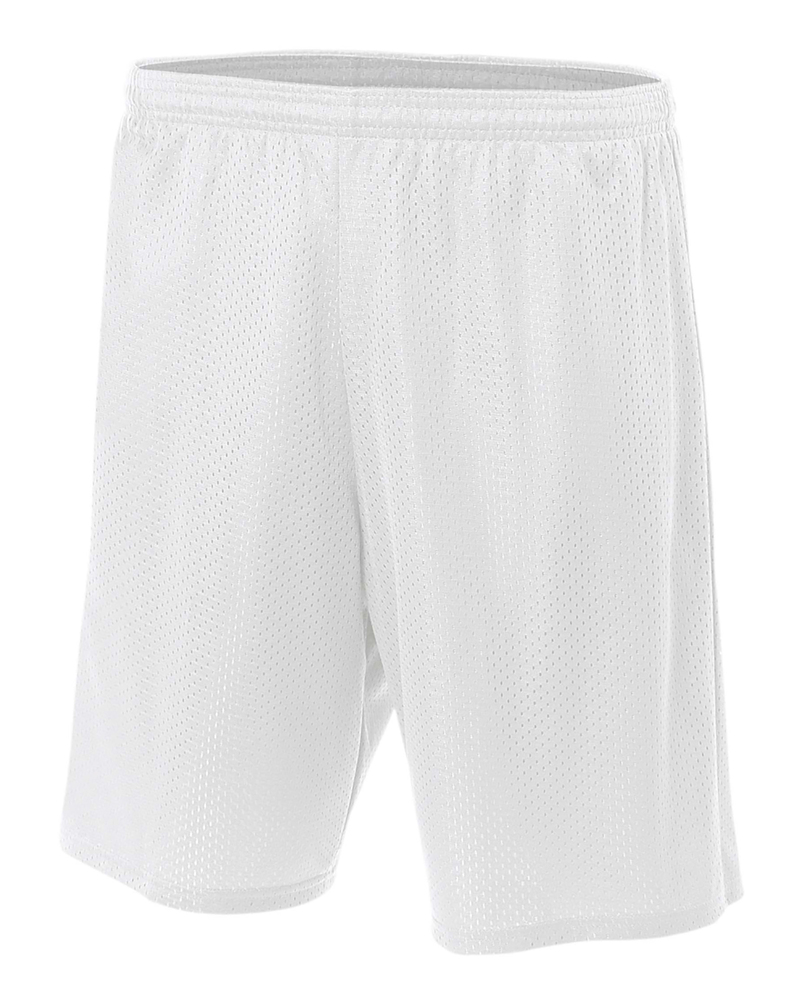 A4 N5296 Sprint Lined Tricot Mesh 9" Shorts Front Fullsize"