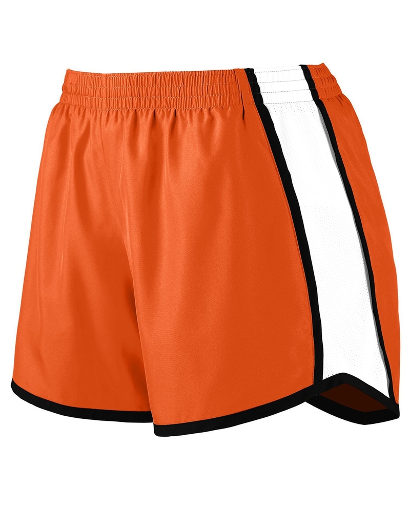 augusta sportswear 1266 girls pulse team shorts Front Fullsize