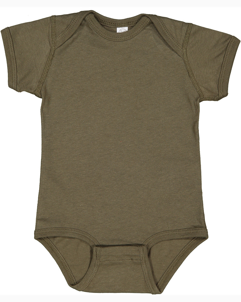 Rabbit Skins 4424 Infant Fine Jersey Bodysuit Front Fullsize"