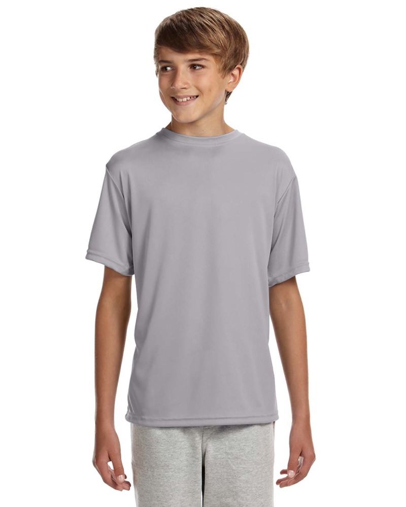 a4 nb3142 youth cooling performance t-shirt Front Fullsize