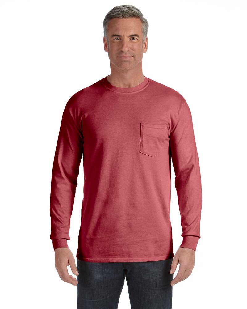 Comfort Colors C4410 Adult Heavyweight RS Long-Sleeve Pocket T-Shirt Front Fullsize"