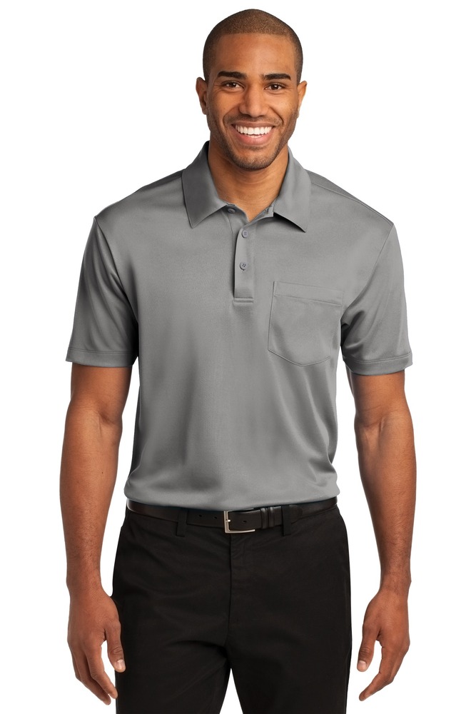 port authority k540p silk touch™ performance pocket polo Front Fullsize