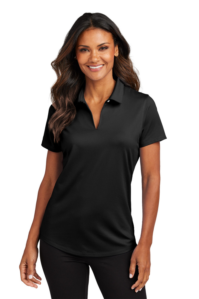 port authority lk683 ladies city stretch polo Front Fullsize