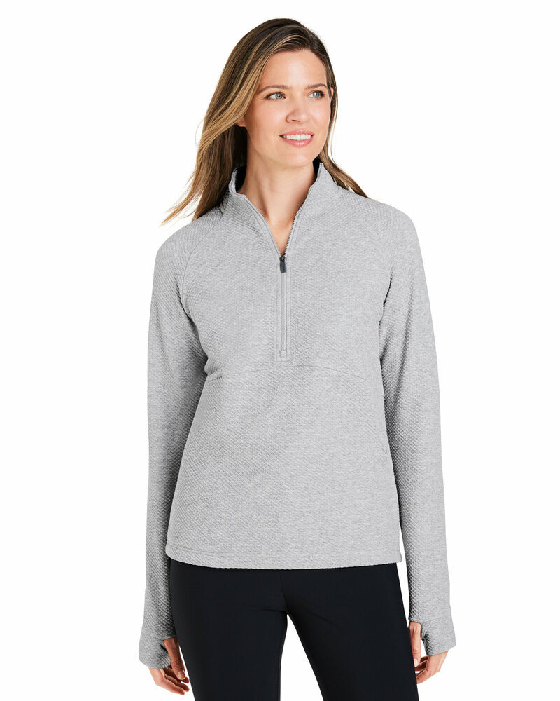 North End NE725W Ladies' Spirit Textured Quarter-Zip Front Fullsize"