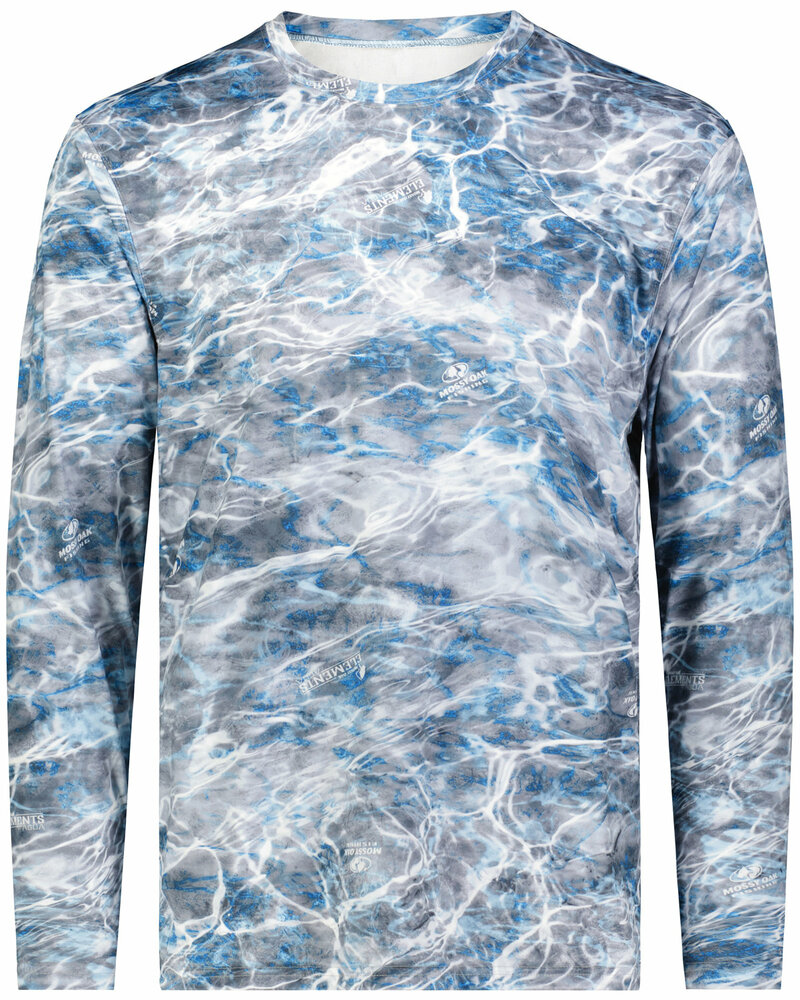 Holloway 222836 Men's Mossy Oak Momentum Long Sleeve T-Shirt Front Fullsize"