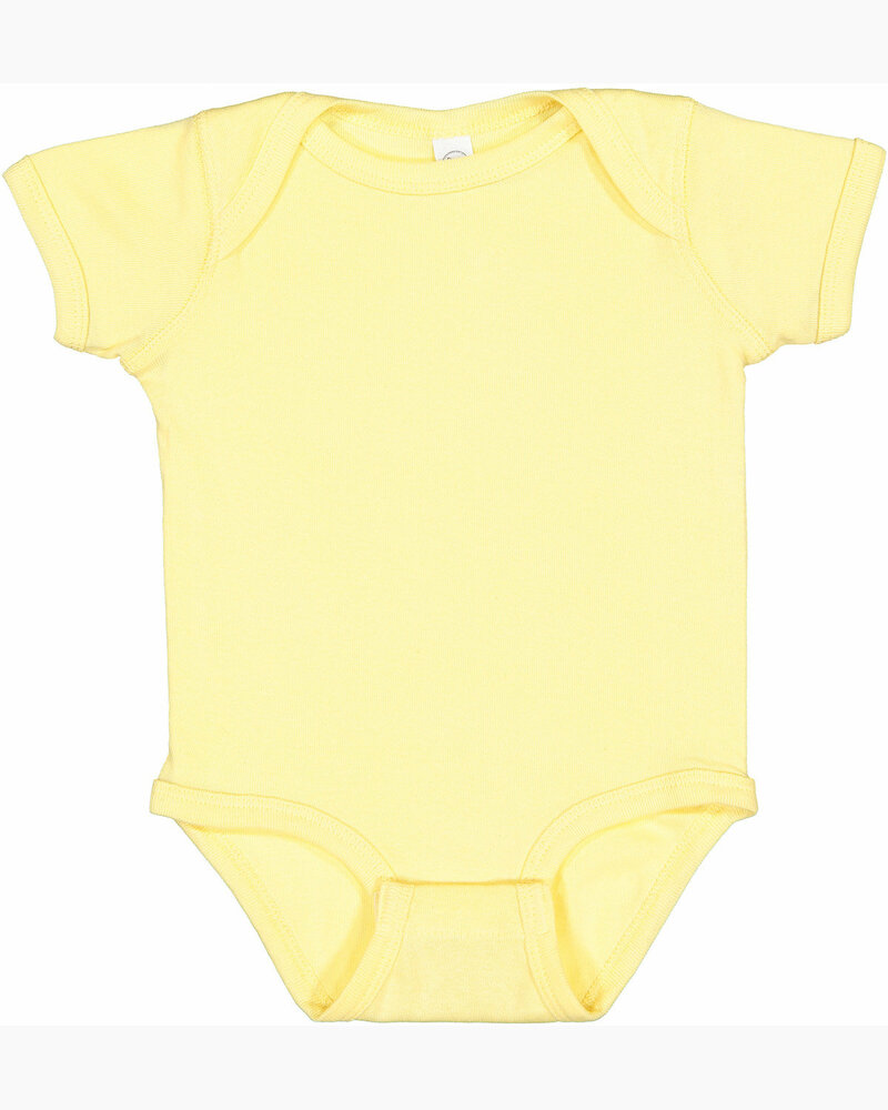 rabbit skins 4400 infant baby rib bodysuit Front Fullsize