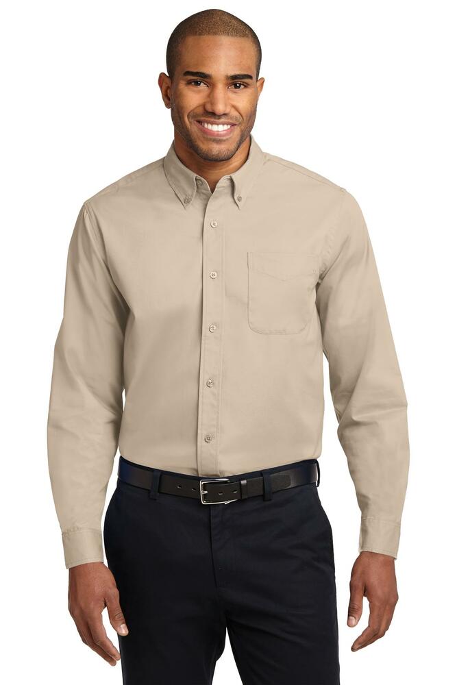 Port Authority TLS608 Tall Long Sleeve Easy Care Shirt Front Fullsize"