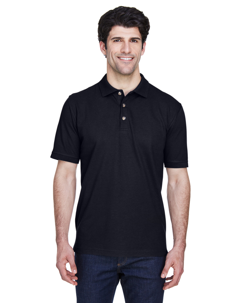 ultraclub 8535 men's classic piqué polo Front Fullsize