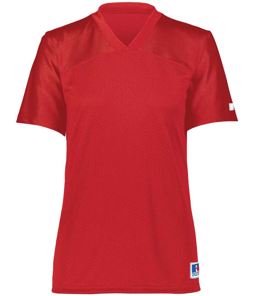russell athletic r0593x ladies solid flag football jersey Front Fullsize