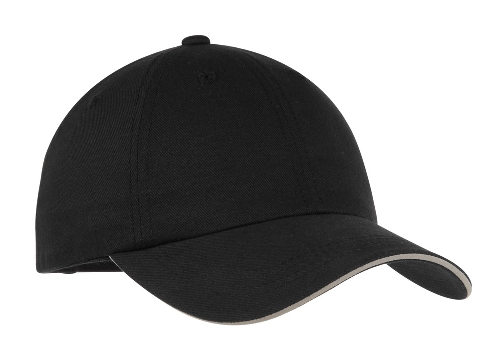 port authority c832 reflective sandwich bill cap Front Fullsize