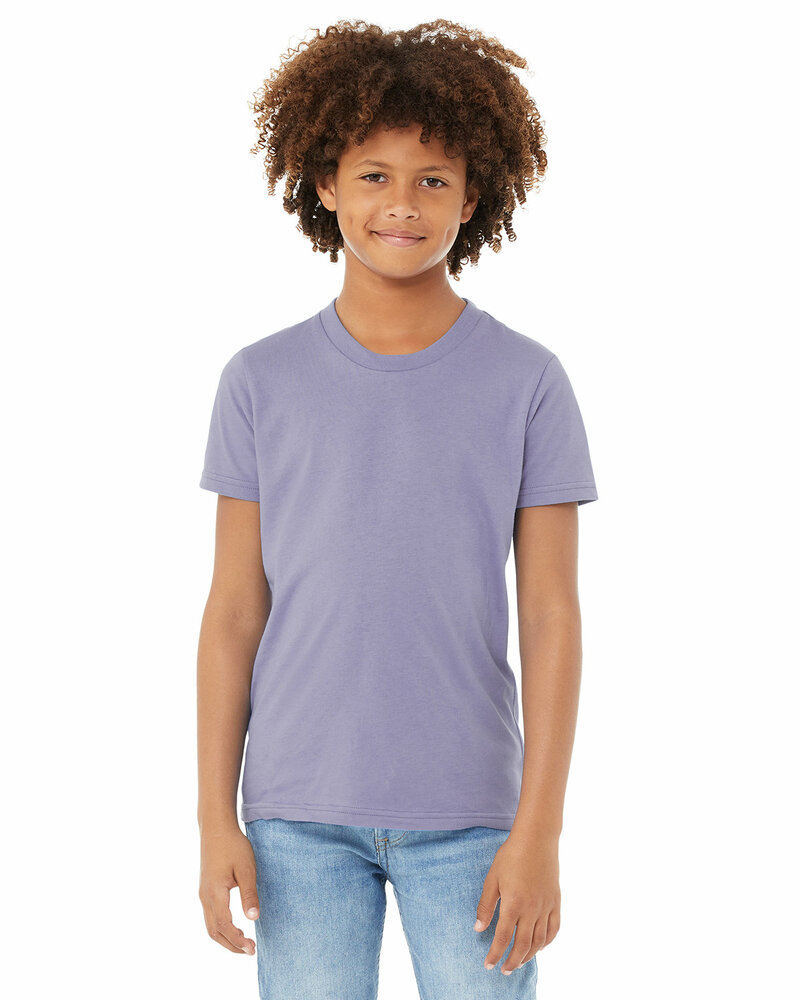 bella + canvas 3001y youth jersey t-shirt Front Fullsize