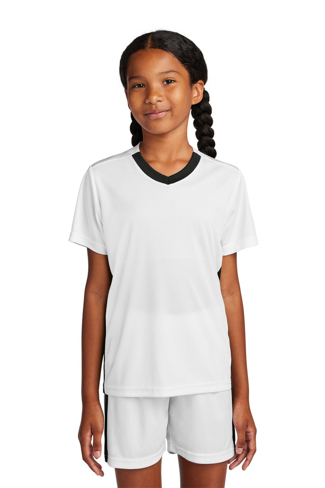 Sport-Tek YST101 Youth Competitor ™ United V-Neck Front Fullsize"