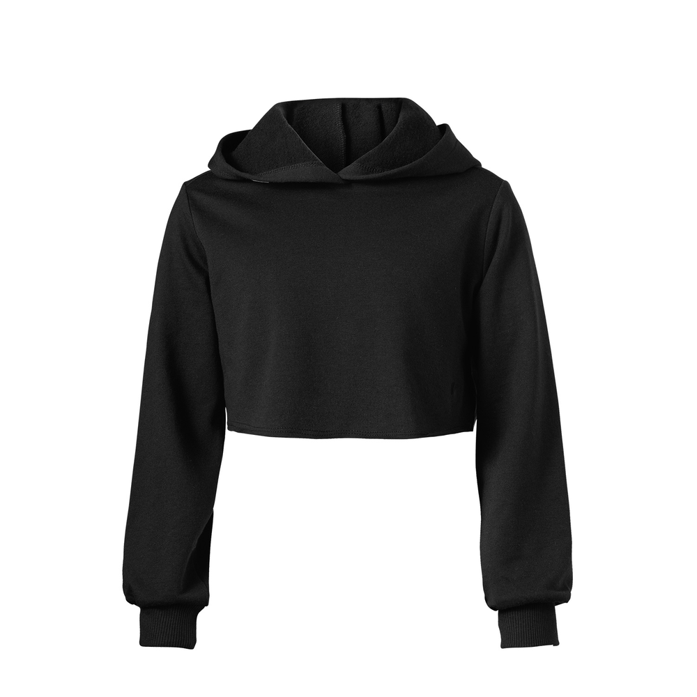 soffe 5839g girls crop hoodie Front Fullsize