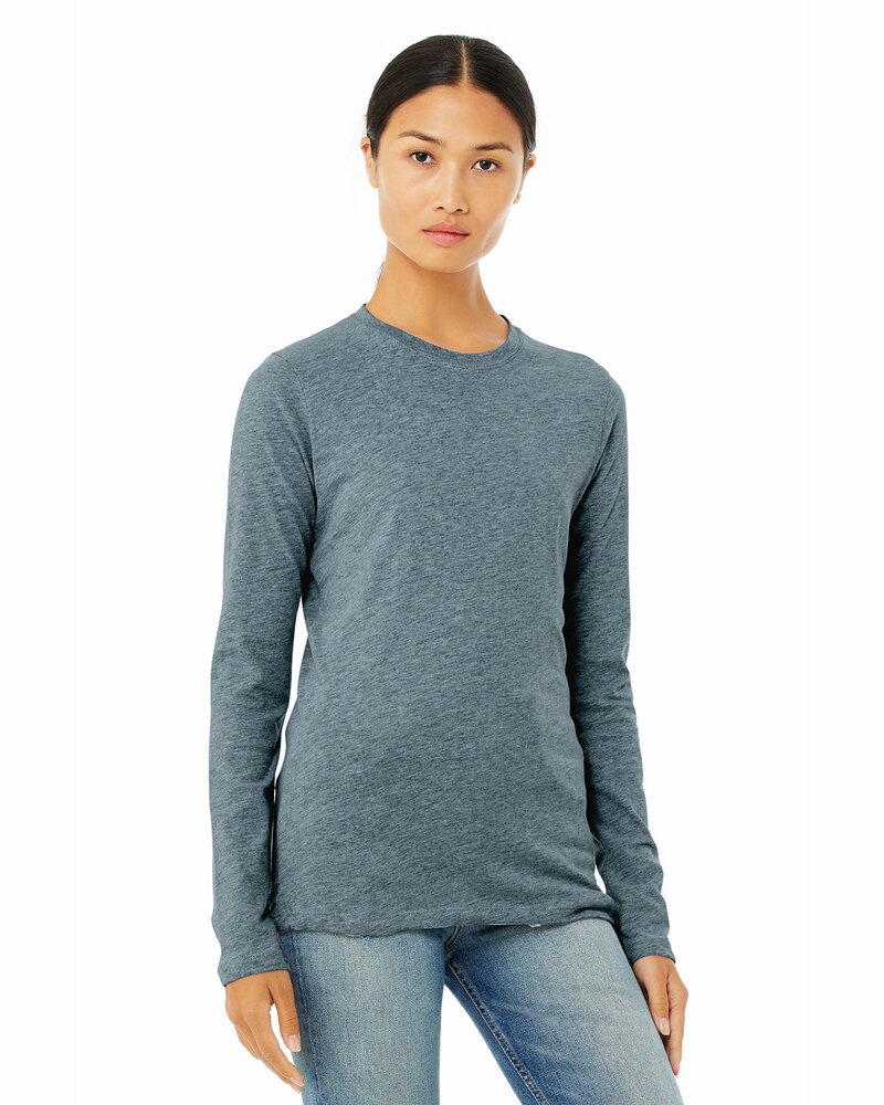 bella + canvas b6500 ladies' jersey long-sleeve t-shirt Front Fullsize