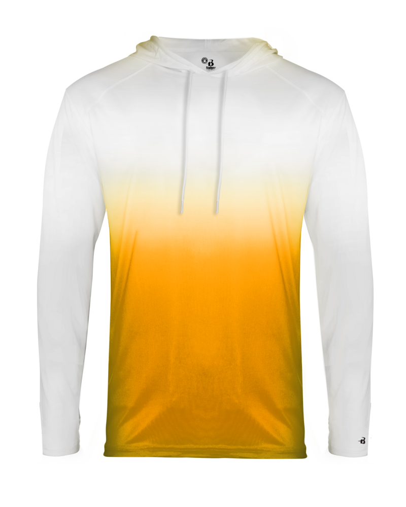 Badger Sport 4205 Ombre Hood Tee Front Fullsize"