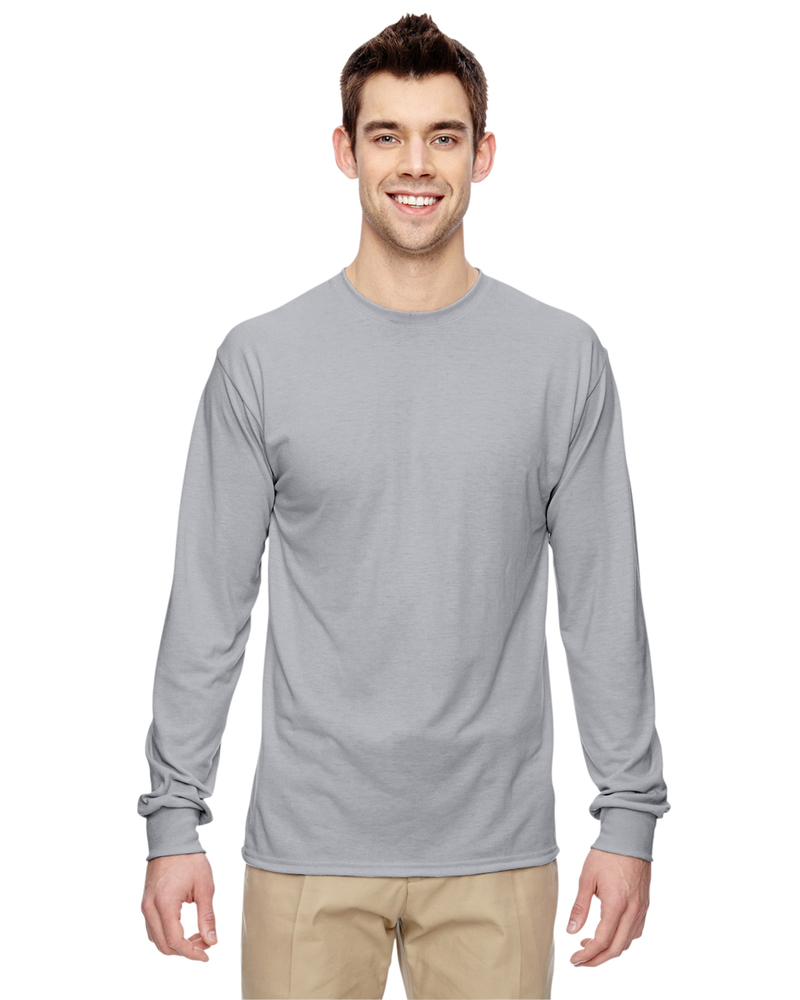 jerzees 21ml adult 5.3 oz. dri-power® sport long-sleeve t-shirt Front Fullsize
