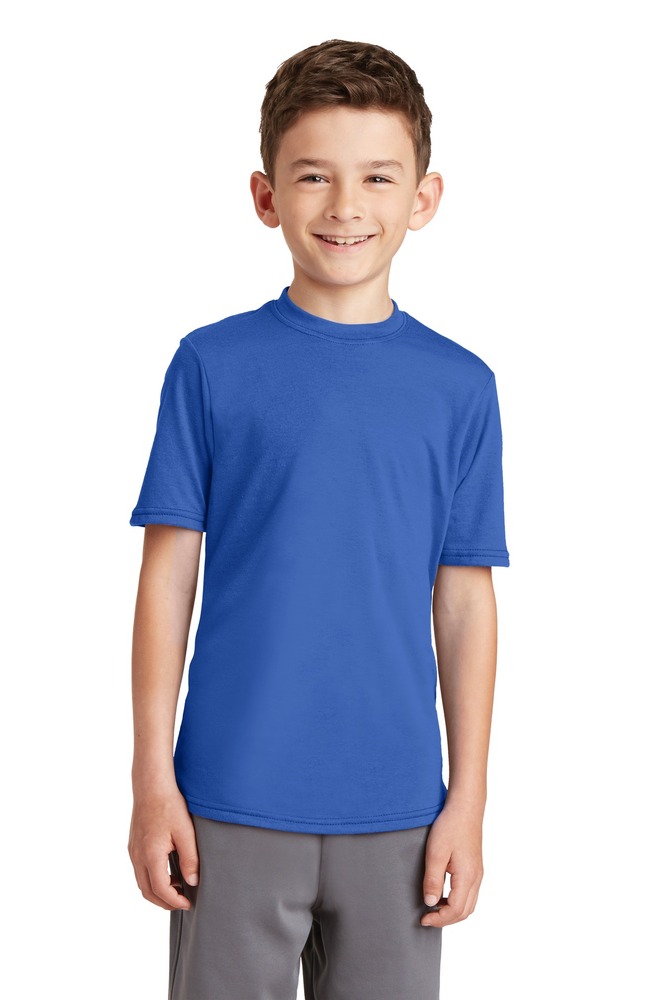 port & company pc381y youth performance blend tee Front Fullsize