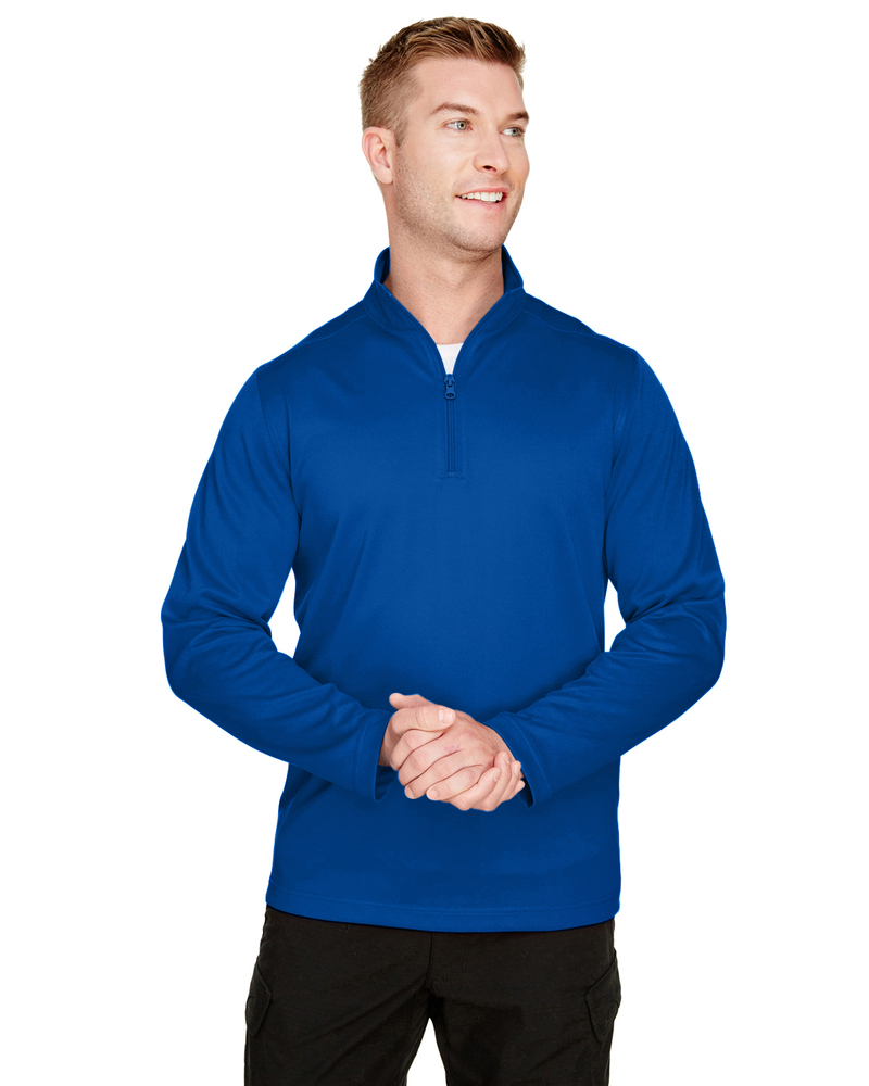 Harriton M748 Men's Advantage Snag Protection Plus Quarter-Zip Front Fullsize"